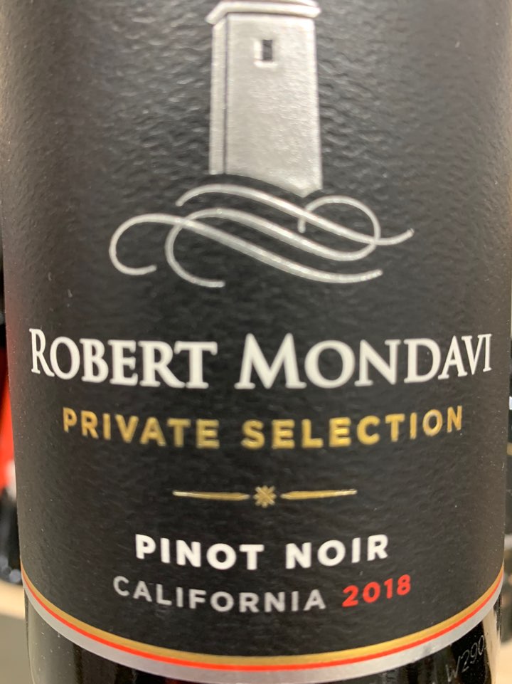 로버트몬다비 프라이빗 셀렉션 피노누아 2018 Robert Mondavi Private Selection Pinot Noir