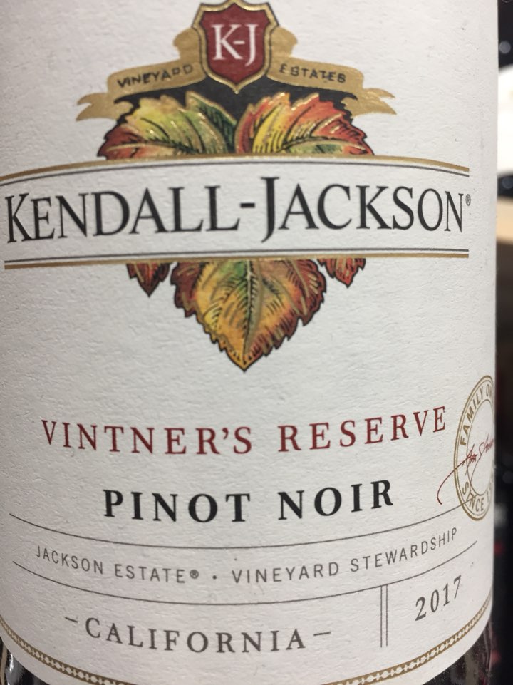 캔달잭슨 빈트너스 리저브 피노누아 2017 Kendall Jackson Vintner's Reserve Pinot Noir