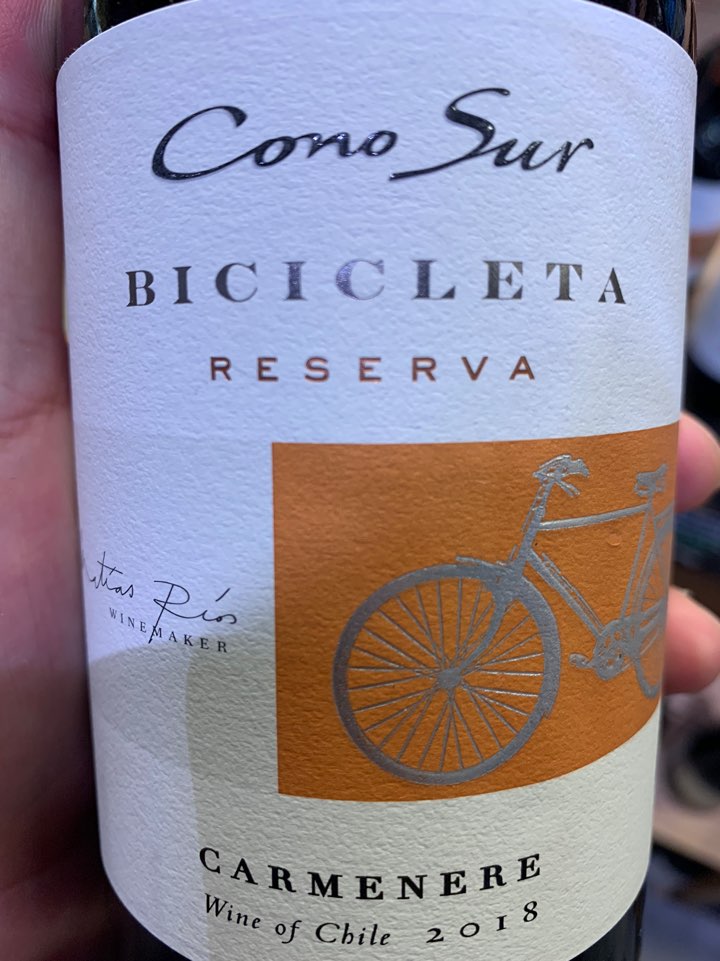 코노수르 비씨클레타 까르미네르 2018 Cono Sur Bicicleta Carmenere